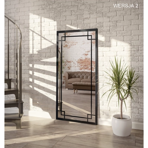 Lustro loft ze szprosami - BERNARD - kolor ramy do wyboru NR 2